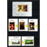 458 Yemen kingdom MNH ** Mi N° 503/508 A unesco florentine works italy 1968 Tableau (Painting) feuilles sheet