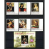 458a Yemen kingdom MNH ** Mi N° 503 / 508 A + bloc N° 90 B unesco florentine works italy 1968 rubens (tableaux painting)