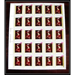 460 Yemen kingdom MNH ** N° 710 / 715 A Tableau (Painting) Rembrandt (Nederland) feuilles sheets 