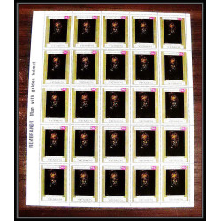 460 Yemen kingdom MNH ** N° 710 / 715 A Tableau (Painting) Rembrandt (Nederland) feuilles sheets 