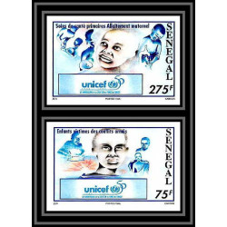 92742b Sénégal N°1191/1192 unicef ONU UNO l'enfance enfants children child 1996 Non dentelé ** MNH