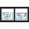 92742c Sénégal N°1191/1192 unicef ONU UNO l'enfance enfants children child 1996 Non dentelé ** MNH