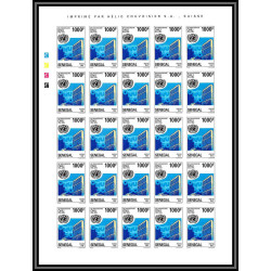 92744 Sénégal N°1149/1150 ONU uno nations unies united nations 1996 Non dentelé ** MNH Imperf feuille sheet
