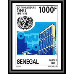 92744b Sénégal N°1149/1150 ONU uno nations unies united nations 1996 Non dentelé ** MNH Imperf 