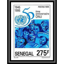 92744b Sénégal N°1149/1150 ONU uno nations unies united nations 1996 Non dentelé ** MNH Imperf 