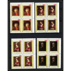460c Yemen kingdom MNH ** N° 710 / 715 A Tableau (Painting) Rembrandt (Nederland) bloc 4 cote 30 euros