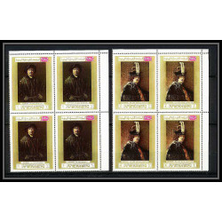 460c Yemen kingdom MNH ** N° 710 / 715 A Tableau (Painting) Rembrandt (Nederland) bloc 4 cote 30 euros