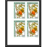 92765a burkina faso N°872 saba senegalensis laaré fruit sauvage wild Non dentelé ** MNH Imperf bloc 4