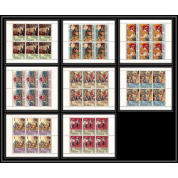 462b Yemen kingdom MNH ** N° 412 / 419 A moorish in spain Tableau (Painting) feuilles sheets echecs chess