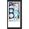 92918b gabon gabonaise PA N°149 premier homme sur la lune espace space Non dentelé ** MNH Imperf tirage 800 ex