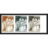 92948c monaco N°1094 amade association enfance enfant child essai proof Non dentelé ** MNH bande 3
