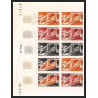 93014b Niger N°215 pterocles exustus Ganga à ventre brun essai proof Non dentelé ** (MNH Imperf) Bloc 10 coin daté