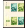 93019c Monaco N°887 unesco sauvegarde de venise venice canaletto essai proof Non dentelé ** MNH Imperf bloc 4 coin daté