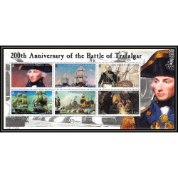 93039 Solomon Islands (Salomon) Mi N°79/82 Napoléon Ier 2005 - 200 th anniversary battle of trafalgar 