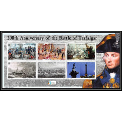 93039 Solomon Islands (Salomon) Mi N°79/82 Napoléon Ier 2005 - 200 th anniversary battle of trafalgar 
