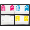 93045 Niue N°482/483 renoir Tableau Painting essais Non dentelé ** MNH Imperf collective progressive proof gutter pairs