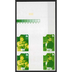 93046 Niue N°480/181 Manet strozzi Tableau Painting essais Non dentelé ** MNH Imperf gutter pairs progressive proof 