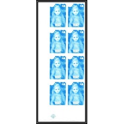 93047 Niue N°482 renoir portait jeune fille Tableau Painting essais Non dentelé ** MNH Imperf progressive proof bloc 8