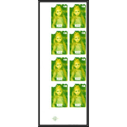 93047 Niue N°482 renoir portait jeune fille Tableau Painting essais Non dentelé ** MNH Imperf progressive proof bloc 8