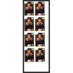 93051 Niue N°483 renoir berard Tableau Painting essais Non dentelé ** MNH Imperf progressive proof bloc 8