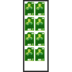 93051 Niue N°483 renoir berard Tableau Painting essais Non dentelé ** MNH Imperf progressive proof bloc 8