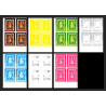 93059 Niue bloc N°91 renoir portait jeune fille Tableau Painting essais Non dentelé ** MNH Imperf progressive proof