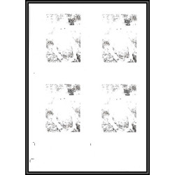 93059 Niue bloc N°91 renoir portait jeune fille Tableau Painting essais Non dentelé ** MNH Imperf progressive proof