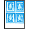 93059 Niue bloc N°91 renoir portait jeune fille Tableau Painting essais Non dentelé ** MNH Imperf progressive proof