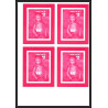93059 Niue bloc N°91 renoir portait jeune fille Tableau Painting essais Non dentelé ** MNH Imperf progressive proof