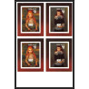 93060 Niue bloc N°91/92 renoir Tableau Painting essais Non dentelé ** MNH Imperf collective progressive proof