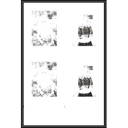 93060 Niue bloc N°91/92 renoir Tableau Painting essais Non dentelé ** MNH Imperf collective progressive proof