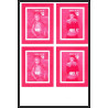 93060 Niue bloc N°91/92 renoir Tableau Painting essais Non dentelé ** MNH Imperf collective progressive proof