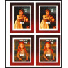 93061 Niue bloc N°91/89 renoir strozzi Tableau Painting essais Non dentelé ** MNH Imperf collective progressive proof