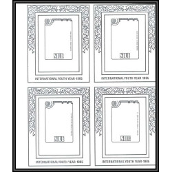 93061 Niue bloc N°91/89 renoir strozzi Tableau Painting essais Non dentelé ** MNH Imperf collective progressive proof