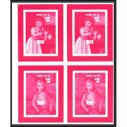 93061 Niue bloc N°91/89 renoir strozzi Tableau Painting essais Non dentelé ** MNH Imperf collective progressive proof