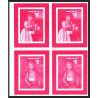 93061 Niue bloc N°91/89 renoir strozzi Tableau Painting essais Non dentelé ** MNH Imperf collective progressive proof