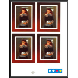 93062 Niue bloc N°92 renoir berard Tableau Painting essais Non dentelé ** MNH Imperf progressive proof