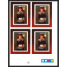 93062 Niue bloc N°92 renoir berard Tableau Painting essais Non dentelé ** MNH Imperf progressive proof