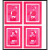 93063 Niue bloc N°90/92 renoir manet Tableau Painting essais Non dentelé ** MNH Imperf collective progressive proof