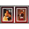 93070 Niue bloc N°89/82 renoir strozi Tableau Painting essais Non dentelé ** MNH Imperf collective progressive proof