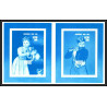 93070 Niue bloc N°89/82 renoir strozi Tableau Painting essais Non dentelé ** MNH Imperf collective progressive proof