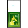 93072 Niue bloc N°89 strozi Tableau Painting essais Non dentelé ** MNH Imperf progressive proof