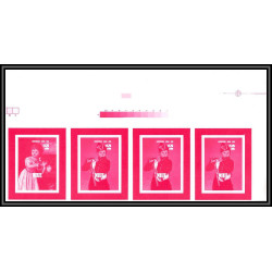 93073 Niue bloc N°89/481 mannet strozi Tableau Painting essais Non dentelé ** MNH Imperf collective progressive proof