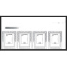 93073 Niue bloc N°89/481 mannet strozi Tableau Painting essais Non dentelé ** MNH Imperf collective progressive proof