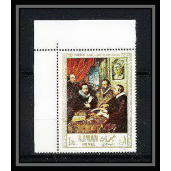 465b Ajman MNH ** N° 225/234 Tableau (Painting) durer rubens vermeer caravaggio coin de feuille 