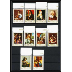465c Ajman MNH ** N° 225 / 234 A Tableau (Painting) durer rubens vermeer caravaggio 