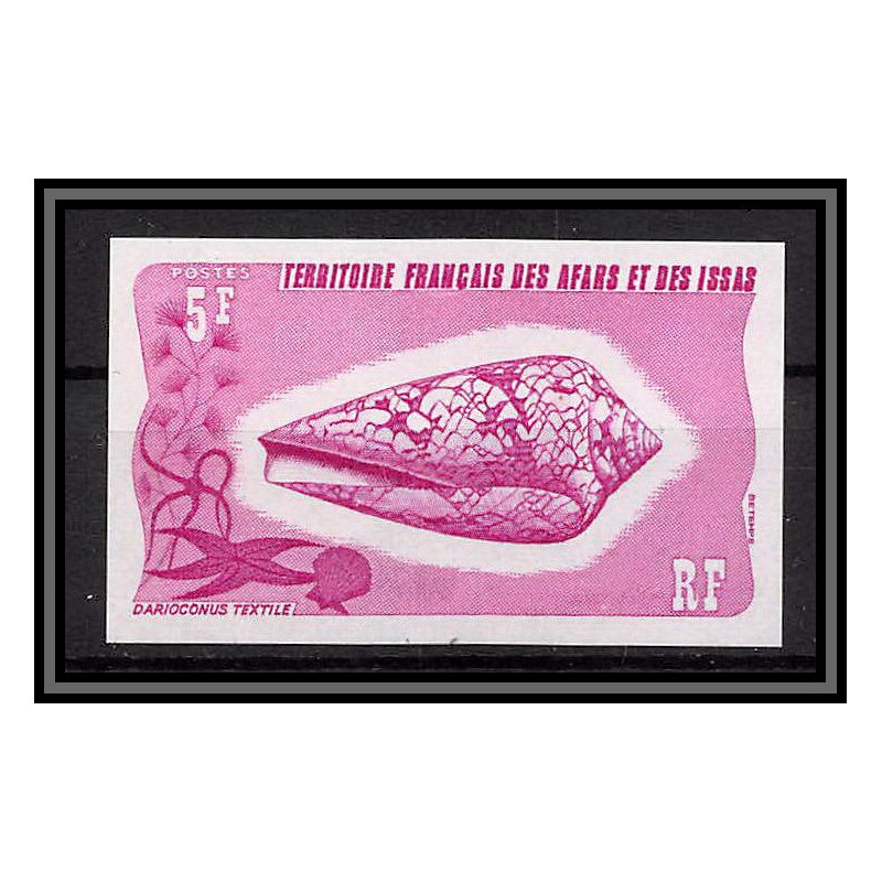 93425 afars et issas N°400 darioconus gastéropodes gastropod Essai proof Non dentelé imperf ** MNH