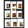 465d Ajman MNH ** N° 225 / 234 A Tableau (Painting) durer rubens vermeer caravaggio coin de feuille