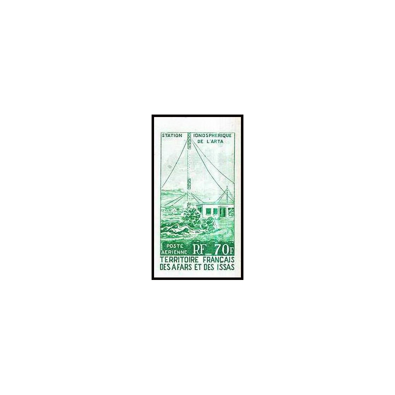 93435c afars et issas PA 63 station ionosphérique arta meteorologie meteo space Essai proof Non dentelé imperf ** MNH