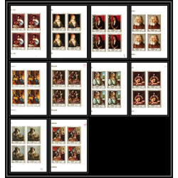 466 Ajman MNH ** N° 225 / 234 B Tableau (Painting) durer rubens bloc 4 non dentelé (Imperf)